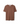 Sown Again Muscle Half Crop tee in Coffee — 100% organic cotton fabric