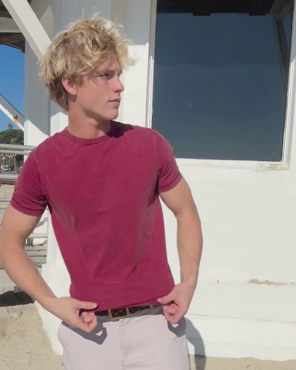 Merlot + Heather Grey + Pesto